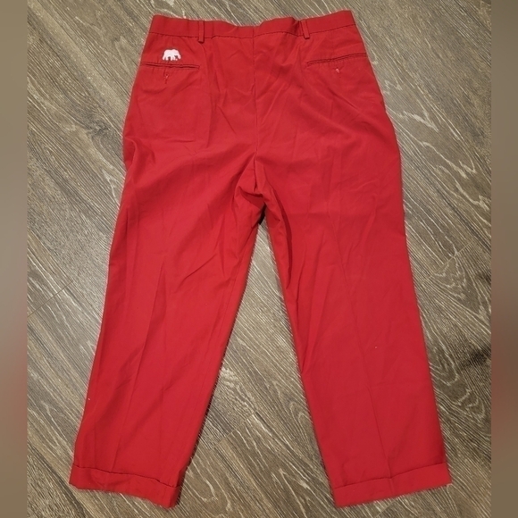 University of Alabama Roll Tide Red Men's Slacks by The Locker Room size 35 - Picture 2 of 6